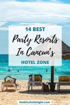 These are some of the best party resorts in Cancun. Some are all-inclusive, adult-only, and kid-friendly. The best party resorts for singles in Cancun, the best adults-only party resorts in Mexico, and more. Best Cancun Resorts, Beach Travel Checklist, Hard Rock Hotel Cancun, Travel Tips With Toddlers, Resorts In Mexico, Cancun All Inclusive, Travel Destinations In India, Riu Palace, Travel Destinations Photography