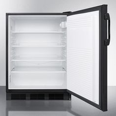 Summit 24 Wide Built-In All-Refrigerator - America Best Appliances, LLC Data Logger, Black Cabinet, Deep Shelves, Digital Thermostat, Stainless Steel Cabinets, Best Appliances, Door Upgrade, Compact Refrigerator, Electrical Safety