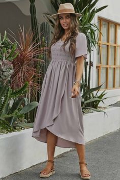 Women's Cute & Comfy Dresses Online Shopping - Petallush Easter Dresses For Women, Timeless Dress, Prom Style, Comfy Dresses, Straight Dress, Cotton Midi Dress, Mom Dress, Online Dress Shopping, V Neckline