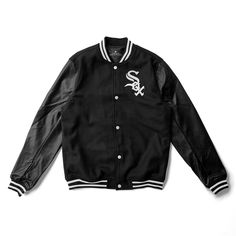 Chicago White Sox Varsity Jacket – MLB Varsity Jacket Leather Varsity Jacket Features: leather varsity jacket that doesn’t comply with anyone else’s fashion. A varsity jacket that gives you comfort, style, and affordability in price. Undoubtedly this look of this classic varsity jacket is getting to be widespread in high school teams and senior classes […] Black Letterman Jacket, Leather Sleeve Jacket, Leather Varsity Jackets, College Jackets, Miami Marlins, Letterman Jacket, Leather Sleeve, Carolina Panthers, Baseball Jacket