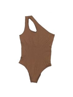 OQQ Bodysuit Size: Small Tops - used. 90% NYLON, 10% SPANDEX | OQQ Bodysuit: Brown Tops - Size Small High Stretch Brown Bodysuit For Summer, Brown Stretch Summer Bodysuit, Summer Brown Stretch Bodysuit, Fitted Brown Summer Bodysuit, Brown Bodysuit, Brown Tops, Brown Top, Small Tops, Women Handbags