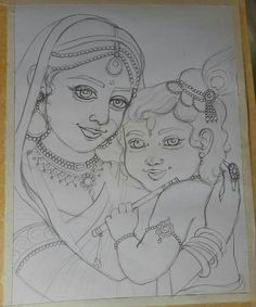 Lord Krishna Drawing, Radha Krishna Drawing, Pencil Drawing Images, Pencil Sketch Images, Cool Pencil Drawings, Beautiful Art Paintings