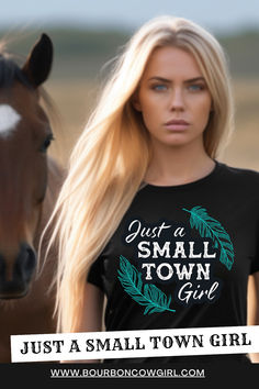 Just a Small Town Girl graphic tee Tshirt is perfect for women of any age or era. Whether you remember the popular Journey song from the 80's or you are proud to hail from a small town, are a farm girl or just enjoy the country life, our soft, relaxed tee will be super cool. This popular Small Town Girl tee features gorgeous feathers around the cool font. Perfect for the woman who loves her hippie chick, gypsy soul style. Beaded Snake, Mexican Jewelry