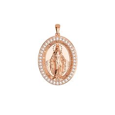 Elevate your style with our exquisite Miraculous Medal Virgin Mary Pavé Necklace. This stunning two-sided pendant features the graceful image of the Virgin Mary on one side and the powerful Miraculous Medal on the other. Surrounded with sparkling stones of your choice, this necklace radiates elegance and divine beauty. Crafted with meticulous attention to detail, it's a symbol of faith and protection. Perfect for daily wear or special occasions, this necklace is a meaningful addition to any jewelry collection. Please note that if you ordered this pendant before July 3rd, 2024, the back design will not be included. Arabic Jewelry, Divine Beauty, Pave Necklace, Everyday Bracelet, The Virgin Mary, Turquoise Bead Necklaces, Greek Jewelry, Miraculous Medal, Religious Jewelry