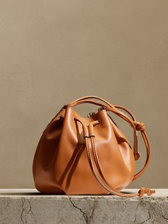 Saw this on Banana Republic: Bucket Tote, Saddle Brown, Leather Bucket Bag, Drawstring Pouch, Cute Bags, Womens Purses, Stylish Bag, Clutch Purse, Small Bags