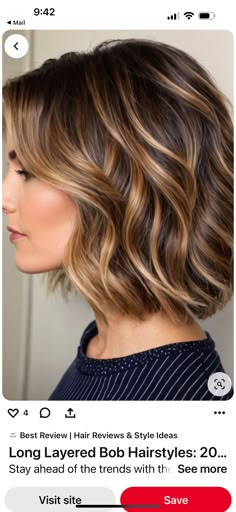 Blowout Hairstyles Medium Length, Long Layered Bob Hairstyles, Styles For Women Over 50, 60 Plus, Hair Pics, Hair Color Inspiration, Hair Today Gone Tomorrow, Womens Hair, Layered Bob Hairstyles