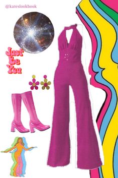 Cute Disco Outfit Ideas, Disco Era Fashion 1970s, Disco Aesthetic 70s Outfit, 70s Aesthetic Fashion Disco, Disco Outfit Accessories, Disco Astethic Outfit, 70s Style Birthday Party, Disco 1970s Style, Retro Disco Party Outfit