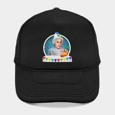 Golden Girls Birthday -- Choose from our vast selection of Trucker hats to match with your favorite design to make the perfect custom graphic Hat. Customize your color! For men and women. Novelty Curved Brim Hat For Birthday, Fun Curved Brim Trucker Hat For Birthday, Fun Curved Brim Trucker Hat For Birthdays, Black Snapback Hat For Birthday, Curved Brim Baseball Cap For Birthday, Dorothy Zbornak, Golden Girls, Girls Birthday, Trucker Hats