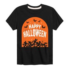 Add a magical addition to his wardrobe with this Disney Boys Happy Halloween Tee. ©Disney FEATURES Crewneck Short sleevesFABRIC & CARE Cotton, polyester Imported Machine wash Size: X Large. Color: Black. Gender: male. Age Group: kids. Disney Halloween T-shirt For Fan Events, Disney Halloween Graphic Print T-shirt, Halloween Mickey Mouse T-shirt For Disney Fans, Disney Halloween T-shirt With Character Print, Disney Halloween Character Print T-shirt, Disney Style Black Tops For Halloween, Disney Halloween T-shirt, Friends Boys, Graphic Material