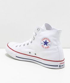 White High Top Shoes, White Converse Shoes, White High Top Converse, Mode Shoes, High Top Converse, All Star Shoes, Converse White, Fashion Man