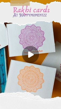 some cards with different designs on them and the words rabii cards at snappymomentize