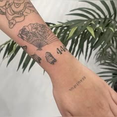 a person with a tattoo on their arm