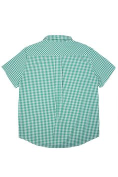 Unleash your vibrant style with the Mens James Shirt in Green Gingham! Featuring a classic button up design with a sharp collar and short sleeves, this shirt will keep you looking sharp and stylish. The white and green gingham print adds a touch of sophistication, while the front pocket provides functional convenience. Don't forget the matching styles for the whole family. Vibrant Style, Green Gingham, Matches Fashion, Gingham Print, Up Styles, Front Pocket, The White, Gingham, Final Sale