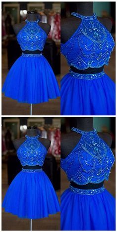 Xv Hoco Dresses Long Sleeve, Short Homecoming Dresses, Cheap Homecoming Dresses, Blue Homecoming Dresses, Two Piece Homecoming Dress, Cute Prom Dresses, Quince Dresses, Short Prom, Mini Short