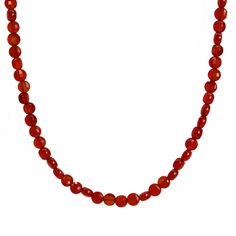 Red Carnelian Bead Necklace, Sparkly Red 4mm Gemstone – Kathy Bankston Red Gemstone Necklace, Carnelian Bracelet, Rutilated Quartz Ring, Red Carnelian, Chalcedony Stone, Black Onyx Necklace, Onyx Jewelry, Black Bead Necklace, Carnelian Beads