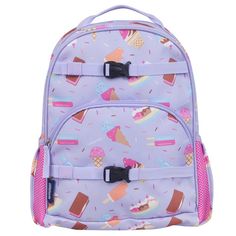 Your child will be the talk of the playground with the Wildkin Kids Next Gen Eco Backpack for boys and girls! Eye-catching patterns and a functional design come together to make this backpack for boys and girls a fun addition to your child’s school and travel essentials. A recycled polyester (rPET) exterior is a durable choice, and an antimicrobial lining ensures odor free use. Two padded, adjustable shoulder straps and a padded back provide comfortable wear, while the durable top handle is perf Playful Multicolor Backpack For Outdoor Activities, Playful Purple Backpack, Playful Pink Backpack For Outdoor Activities, Purple Backpack For Playtime And Back To School, Playful Backpack For Back To School And Outdoor Activities, Fun School Backpack, Fun Playtime Backpack, Playful Backpack For End Of School Year Outdoor Activities, Playful Backpack For End Of School Year