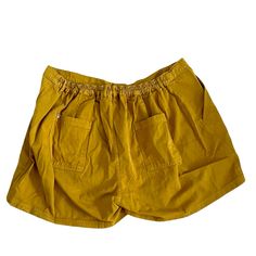 Big Bud Press Work Shorts, Size 5xl, Nwot, Color Spicy Mustard. Casual Yellow Bottoms With Side Pockets, Yellow Relaxed Fit Shorts For Vacation, Casual Mustard Bottoms With Pockets, Casual Yellow Cotton Shorts, Yellow Cotton Bottoms With Elastic Waistband, Casual Yellow Cotton Bottoms, Casual Yellow High-waisted Shorts, Stretch Cotton Yellow Shorts, Yellow Stretch Cotton Shorts