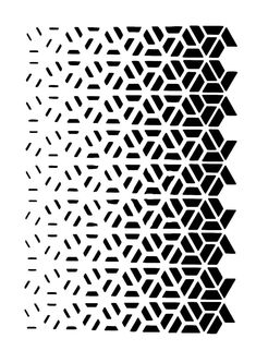 an abstract geometric pattern in black and white