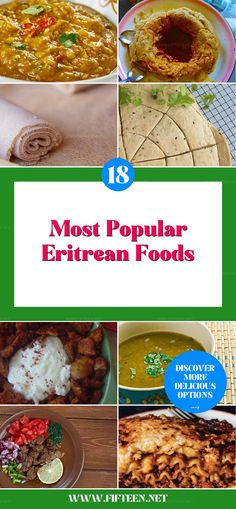 the top ten most popular ethiopian foods, including soups and stews in various dishes