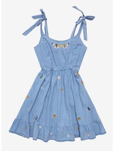 Her Universe Disney Chip 'N' Dale Chambray Tie Strap Dress Summer Disney Outfits, Culture Clothes, Bambi Dress, Disney Chip, Tie Strap Dress, Plus Size Disney, 2024 Inspiration, Disney Dress, Chip N Dale