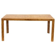 a large wooden table with two legs on white background and no one in the photo