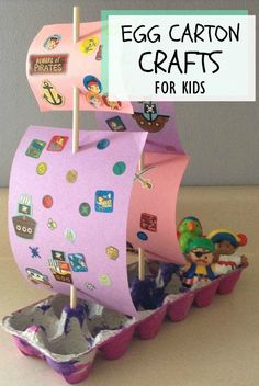 an image of a pink pirate ship with stickers on it's hulls