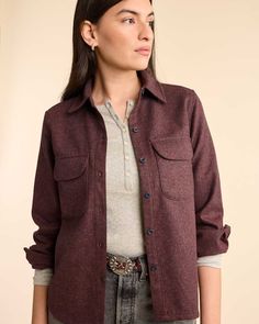 A customer favorite, the Pendleton's Women's Board Shirt has a tapered fit, traditional collar, matched flap pockets and shirttail hem. Made with machine-washable Umatilla wool woven in Pacific Northwest mills. 100% pure virgin wool. Fabric woven in our American mills. Imported of USA fabric. Classic Button-up Flannel Shirt For Fall, Unstructured Camp Collar Top For Fall, Spread Collar Flannel Shirt For Work, Spread Collar Flannel Shirt With Button Closure For Work, Fall Shirt With Lapel Collar, Shirt With Lapel Collar And Placket For Fall, Classic Fall Tops With Placket, Classic Spread Collar Tops For Fall, Workwear Flannel Shirt With Spread Collar And Placket