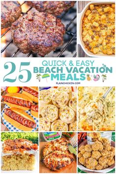 25 quick and easy beach vacation meals that are perfect for the whole family to enjoy