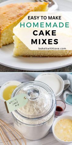 homemade cake mixes are easy to make and delicious