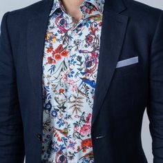 Lenox Spread Shirt Festive Wedding Attire, Floral Shirt Outfit, Wedding Guest Men, Semi Formal Attire, Groom And Groomsmen Attire, Modern Clothing, Guest Attire, Wedding Attire Guest, Floral Shirt Dress