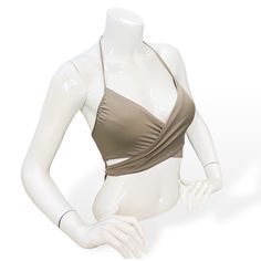 New Without Tags Carmen Marc Valvo Swim Sense Underwire Tan Wrap Bikini Top. Retail $60. Small (6/8) Listed Under Multiple Sizes For Filter Purposes. Wrap Bikini Top: This Flexible Underwire Wrap Bikini Top Features A Halter-Tie Neckline And A Distinctive Crisscross Wrap-Tie Closure. By Carmen Marc Valvo, Exclusively For Boston Prop Halter-Tie Neckline Hook Back Closure Molded Cups Flexible Underwire Crisscross Wrap Tie Closure Bust Darts Fabric: 85% Nylon, 15% Spandex Check Out My Closet For Ot Sleeveless Crop Top With Built-in Bra For Poolside, Summer Crop Top With Built-in Bra And Underwire, Beach Tops With Built-in Underwire Bra, Low-cut Halter Top For Beach In Spring, Beachwear Crop Top With Built-in Bra, Spring Low-cut Halter Top For Beach, Fitted Crop Top With Built-in Bra For Beach, Beach Triangle Halter Top With Crisscross Straps, Beach Halter Top With Crisscross Triangle Straps