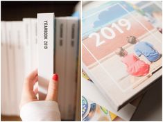 a person holding up a book in front of a stack of books with the year 2019 on it