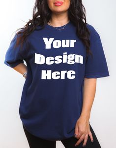 Comfort Colors C1717 True Navy mockup.   **This item is a Digital file, NO physical item will be shipped.** PURCHASE INCLUDES: 1 high resolution JPG file, easy to edit with any photo editing software. Just overlay your design or text on top of the tshirt mockup. Oversized shirt mockup will not have a text or watermark.  TERMS OF USE: You may use mock up image for personal and/or commercial use. However, reselling (edited or unedited) and sharing this image are not allowed.  You may not change the clothing colors. Refunds are not allowed due to the digital nature of the product. Please reach out to us if you have any questions or issues. HAPPY CREATING! Casual Oversized Shirt With Custom Print, Oversized Crew Neck Pre-shrunk Shirt, Oversized Pre-shrunk Crew Neck Shirt, Customizable Blue T-shirt With Relaxed Fit, Customizable Blue T-shirt Relaxed Fit, Customizable Blue Relaxed Fit T-shirt, Basic Shirt With Custom Print And Relaxed Fit, Blue Customizable Relaxed Fit T-shirt, Basic Relaxed Fit Shirt With Custom Print