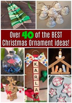 over 40 of the best christmas ornament ideas for kids and adults to make