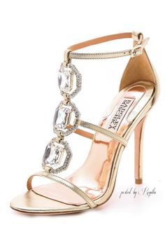 Regilla ⚜ Mischka Ribbon Sandals, Golden Shoes, Fancy Heels, Jeweled Shoes, Basic Shoes, Jeweled Sandals, Fancy Shoes, T Strap Sandals