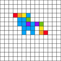 a square with different colored squares on it