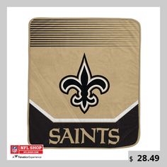 a new orleans saints blanket with the nfl logo on it