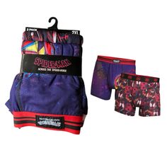 Nwt Spider-Man Character Boxer Briefs Size 2xl See Picture For Details Fitted Multicolor Boxer Briefs For Streetwear, Casual Multicolor Multi-pack Boxer Briefs, Spiderman Boxers, Women Spiderman, Spiderman Characters, Men Boxers, Man Character, Boxer Briefs, Briefs