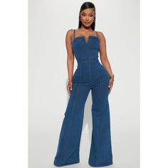 Nwt. Please See Photos For Best Description. Denim Jumpsuit, Bell Bottoms, Extreme Flare, Removable Straps. Size Large. Summer Outfits, Birthday Outfit Denim Overalls, Denim Coveralls Next Day Shipping Mon-Fri Puppy Loving Home Smoke Free Home Chic Dark Wash Overall Jumpsuits And Rompers, Chic Dark Wash Denim Overall Jumpsuit, Chic Dark Wash Overall Jumpsuit, Chic Dark Wash Denim Jumpsuit, Dark Wash Fitted Wide Leg Jumpsuits And Rompers, Fitted Dark Wash Wide Leg Jumpsuits And Rompers, Fitted Wide Leg Dark Wash Jumpsuit, Chic High-waist Denim Blue Overalls, Fitted Wide-leg Dark Wash Jumpsuits And Rompers