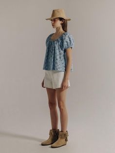 This is a feminine and trendy top by PREVAIL that is made out of high quality and sturdy material. With distinctive mood of the design and comfortable wear, you can style it for your casual daily outfit.- Relaxed A line silhouette- Lace taping finishing overall- Trendy and casual mood Spring Cotton Tops For Casual Gatherings, Casual Puff Sleeve Top For Summer Daywear, Casual Cotton Puff Sleeve Top For Summer, Cotton Puff Sleeve Top For Daywear, Relaxed Fit Puff Sleeve Tops For Casual Gatherings, Summer Puff Sleeve Tops With Relaxed Fit, Summer Relaxed Fit Puff Sleeve Tops, Fitted Casual Cotton Puff Sleeve Top, Fitted Spring Tops For Casual Wear