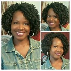 Curly Sew In Weave With Leave Out Side Part, Short Curly Crochet Hairstyles, Short Crochet Hairstyles, Sewin Weave, Crocheted Hair, Soft Dreads, Crochet Braids Freetress