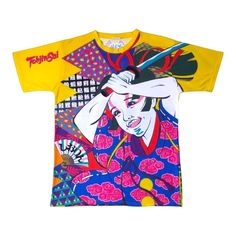 Momoiro CloverZ Shiori Tamai T Shirt Size : L Colour : Yellow Condition : Gently Used DESCRIPTION 👋🏻 Hello, Please follow my shop 🔥Price drop everyday, offer accepted If you like this item please 🖤 Measurements :  Pit to Pit : 21" inches Length : 29" inches Description : - Shirt is in a good condition - No stained and no tear ** NO REFUND, please read all description before make a decision. Harajuku Style Printed Short Sleeve Tops, Harajuku Style Multicolor Cotton Tops, Multicolor Cotton Harajuku Tops, Yellow Short Sleeve Top With Sublimation Print, Harajuku Style Multicolor Summer T-shirt, Multicolor Harajuku Crew Neck T-shirt, Yellow Short Sleeve Top With All Over Print, Yellow Short Sleeve Tops With Custom Print, Yellow All Over Print Short Sleeve T-shirt