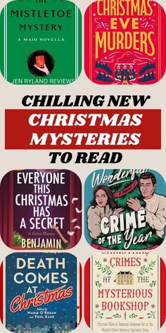 christmas books for children and adults to read in the holiday period, with text overlaying them