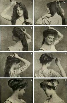 Victorian Hairstyle Retro Mode, Edwardian Era