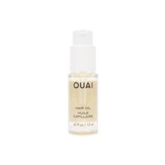 This ultra-lightweight hair oil is color-safe and provides heat protection while fighting frizz and smoothing hair. Highlighted Ingredients: AMA OIL - a combination of Sunflower Seed Oil & Amaranth Seed Extract, it helps keep hair strong and protected against humidity BORAGE OIL – A nutrient rich oil that smoothes frizz and nourishes hair GALANGA ROOT EXTRACT - Helps protect the hair fibers from color fading due to UV exposure. APPLICATION WET HAIR •Start with one pump and apply from the eyeline Target Hair Care, Ouai Hair Oil, Target Shop, Ouai Hair, Smoothing Hair, Target Hair Products, Borage Oil, Travel Hair, Travel Hairstyles