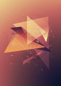 an abstract background with triangles and lines