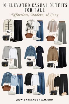 Women Fall Capsule Wardrobe, Autumn Women Outfits 2024, Style For Autumn 2024, Packing Light For Autumn Travel, 10 Days Travel Outfits Fall, 2024 Fall Winter Outfits, Cozy October Outfit, Womens Fall Capsule Wardrobe 2024, Versatile Outfits Capsule Wardrobe