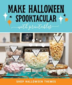 Hostess with the Mostess® | Party Ideas & Graphic Design // Hostess with the Mostess® Ideas Graphic Design, Halloween Spooktacular, Kettle Corn, Hostess With The Mostess, Halloween Party Themes, Halloween Themes, Halloween Party, Party Themes, Party Ideas