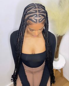 Braids To The Scalp For Black Women, Box Braids With Cornrows On Top, New Braids Hairstyles 2023, African Braids Hairstyles Cornrows, Corn Row Hairstyles, Corn Rolls Braids Hairstyles, Latest African Hair Braiding Styles, 6 Braids Hairstyles Black, Cornrolls Hairstyles Braids For Women