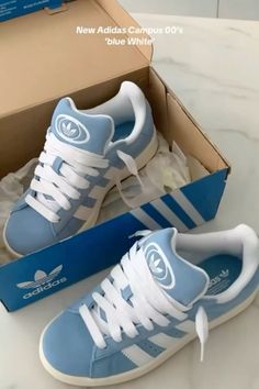 #adidascampus  #adidasshoeswomen  #shoes #babyblues #campus Adidas Campus Shoes, Pretty Sneakers, Back To School Shoes, Trendy Shoes Sneakers, Preppy Shoes, Shoes Outfit Fashion, Adidas Shoes Women, Cute Nike Shoes, Cute Sneakers